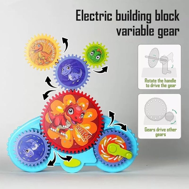 Space Electric Gear Building Blocks Toy Set Over 100 Shapes Boost Creativity Gift - Image 5